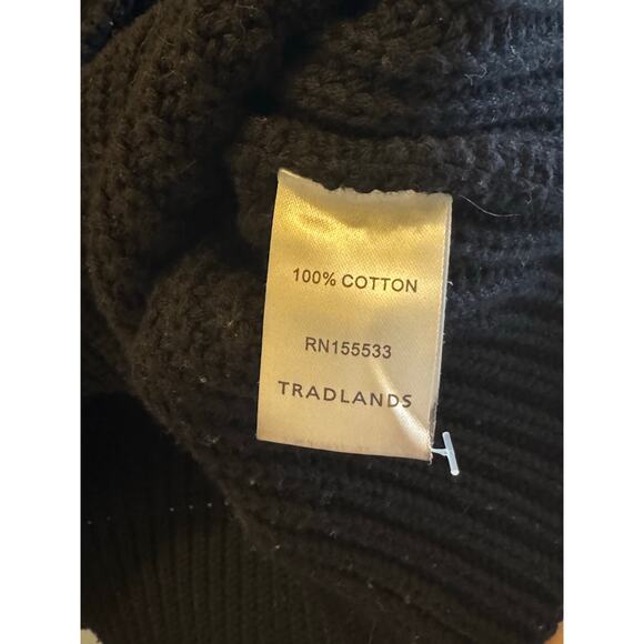 Tradlands Shelter Cotton Cardigan in Black - Picture 7 of 8
